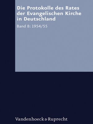 cover image of Die Protokolle des Rates der Evangelischen Kirche in Deutschland